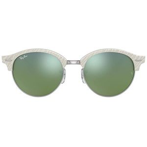 Ray-Ban Sunglasses Rb4246 White Round Clubmaster